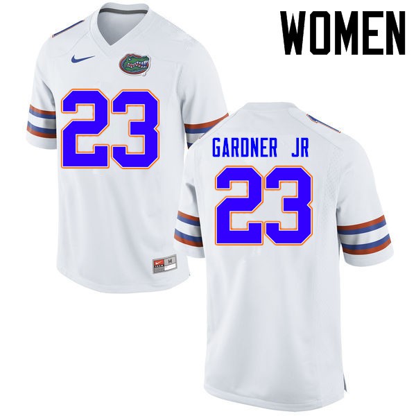 Florida Gators Women #23 Chauncey Gardner Jr. College Football Jerseys White